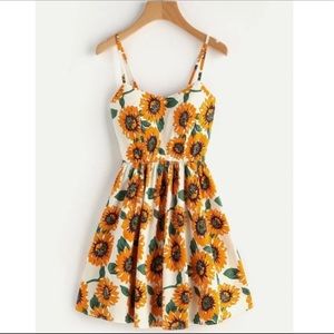 New! Clearance 🔥 Plus Size or Reg Sizes Sunflower 🌻 Boho Cami Dress